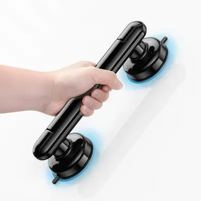 Bathroom Suction Cup Grab Bar, No-Drill Safety Handle for Toilet and Shower, Anti-Slip - 7