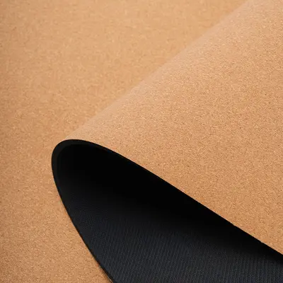 Naturkork-Gummi-Yogamatte, 4,5 mm, rutschfest, extra breit