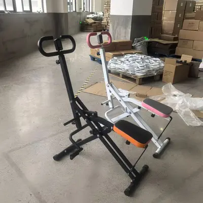 跨境家用多功能深蹲机室内运动划船机动感单车单人健身车骑马机
