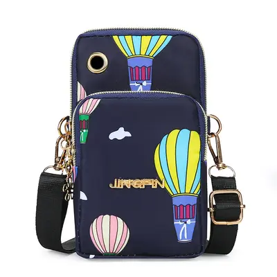 Handytasche Damen vertikal Schulter Umhängetasche 2025 neu Nylon Oxford Gewebe Schultertasche mit Reißverschluss Münzgeldbörse - 11