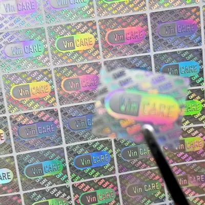 3D stereo kedi gözü etiket özel sızdırmazlık etiketi holografik lazer sahteciliğe karşı etiket özel sahteciliğe karşı kod lazer etiket - 8