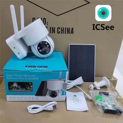icsee солнечная маломощная купольная беспроводная Wi-Fi камера видеонаблюдения Xiongmai монитор с аккумулятором