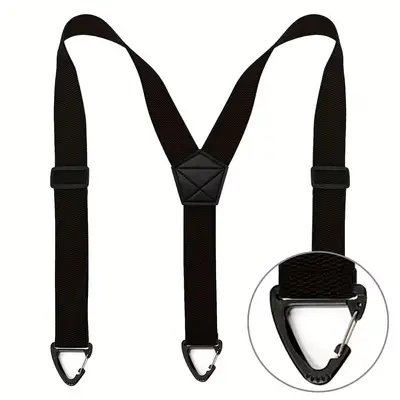 3,8 cm elastik X tip erkek askı, 4 klips