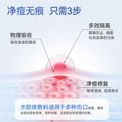 Invisible Hydrocolloid Acne Patch, 48 Patches per Bag - 4