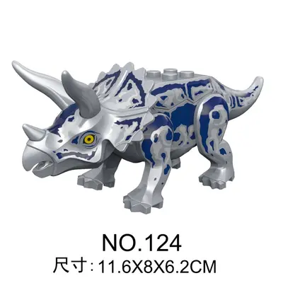 Jurassic Dinosaur Building Block Set, Small Particle Educational Toy with Ankylosaurus - 10