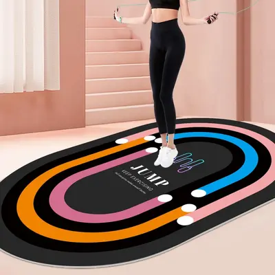 Thick Anti-Slip Shock-Absorbing Silent Yoga and Fitness Mat for Home Use - 8