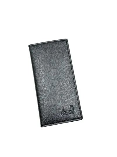 Men's PU Vertical Long Wallet, Litchi Grain, Soft, Multi-Card Slots - 6