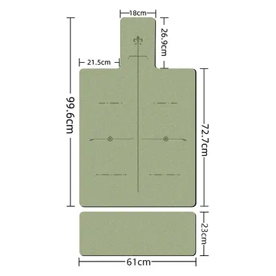 5mm Thick Pilates Core Mat, Odorless PU Rubber Non-Slip Yoga Mat - 5