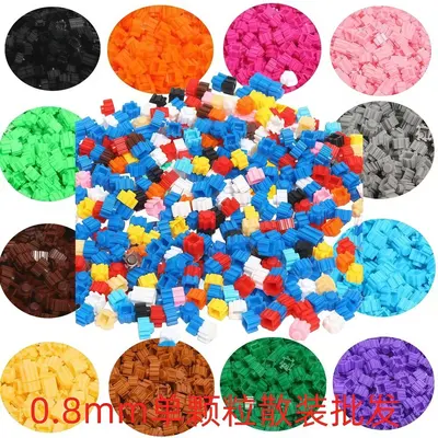 8mm Dökme Yapı Blokları Küçük Boncuk Seti DIY Zeka Geliştirici Oyuncak 6-12 Yaş - 1