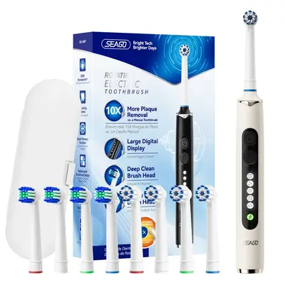 Saijia Rotating Rechargeable Electric Toothbrush, 2026 Model, for Adults - 10