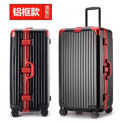 Aluminum frame extra large capacity trolley case durable suitcase men and women luggage extra large checked password suitcase 80 inch - 13