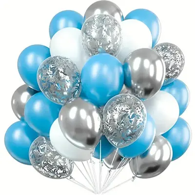 12 Inch Gold Long Sequin Confetti Balloon Set for Birthday Party - 11