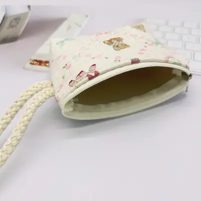 New coin purse hand rope cartoon coin bag bracelet small wallet cute girl mini storage bag handbag manufacturer