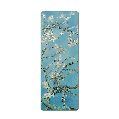 Printed PU Natural Rubber Yoga Mat, Non-Slip and Thick - 6