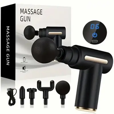 LCD 720 Fascia Massage Gun, Rechargeable, Portable - 6