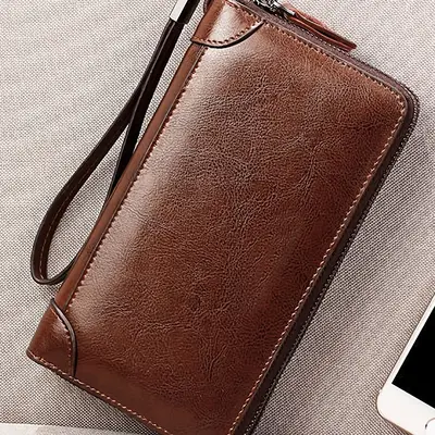 Men's Multifunctional Business Long Clutch Wallet - 8