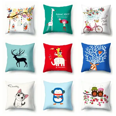 Custom Printed Pillow Cover, Linen Canvas, Printed from Your Image - 4