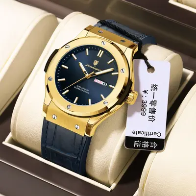 Schweizer Herrenarmbanduhr Quarz wasserdicht - 11