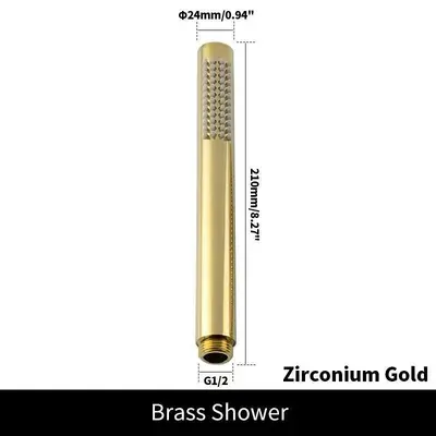 304 Concealed Shower Set, Wall-Mounted Hand Shower Set for Hotel Bathrooms - 12