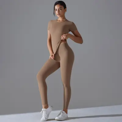 Kadın Yoga Taytı, Yüksek Elastik Nefes Alabilen Spor Kıyafeti