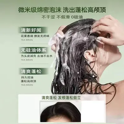 自然物语侧柏叶防脱洗发水0硅油0月桂醇草本植萃防脱控油蓬松去屑