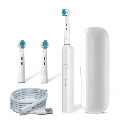 Rotating Head Electric Toothbrush, USB Rechargeable, 360° Waterproof - 7