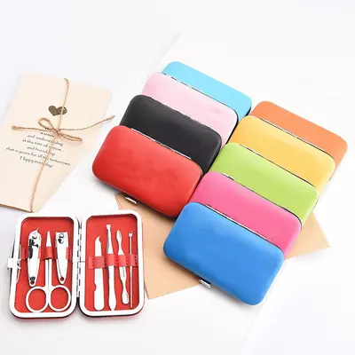 Edelstahl-Nagelschere-Set, 7-teiliges Maniküre-Set - 7