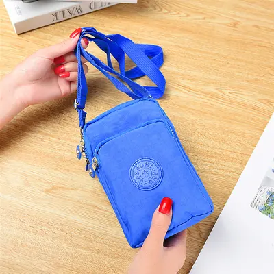 Crossbody Bag, Nylon Strap Women's Bag with Phone Pouch