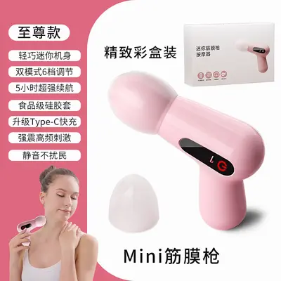 Leise Mini-Faszienpistole, tragbares Massagegerät für den Haushalt