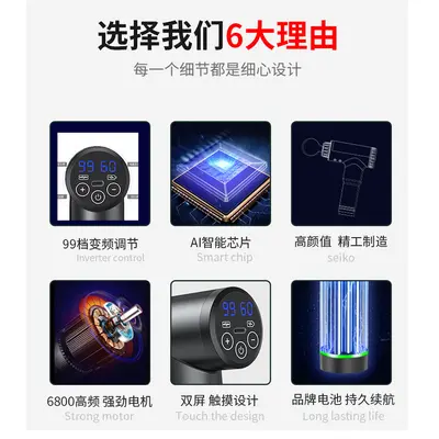 康佳筋膜枪家用健身肌肉放松按摩器电动按摩枪跨境肌膜按摩仪厂家
