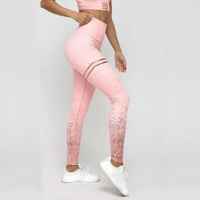 Women's Sequin Printed Slim-Fit Yoga Leggings - 6