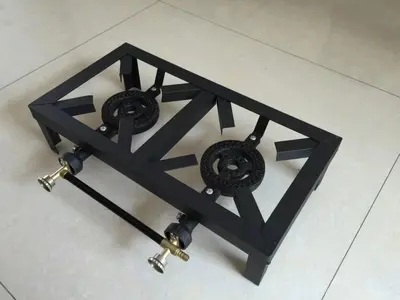 Freestanding Cast Iron Propane Gas Stove, High Power, Outdoor - 8