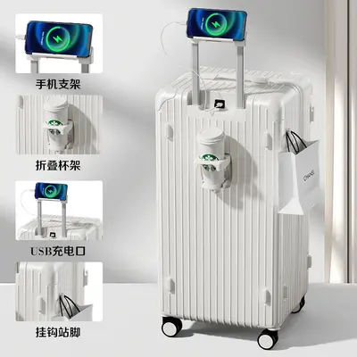 32-Inch Extra-Large Women's Trolley Suitcase with Combination Lock - 10