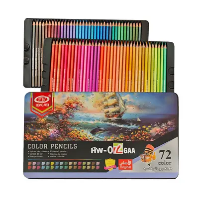 Professionelles Ölpastell-Buntstift-Set 72 Farben mit Metallbox für Kunstmalerei und Handzeichnungen