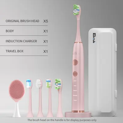 V8Pro sonic electric toothbrush with soft bristles and long battery life - 8