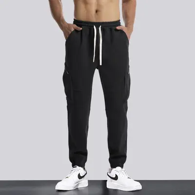 Herren-Laufhose mit mehreren Taschen, Herbst, für Sport und Fitness