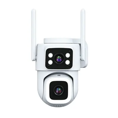 Dual-Lens Dual-Screen Surveillance Camera 360° No Blind Spots Mobile Remote Outdoor Home Security Equipment