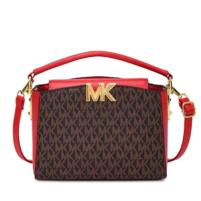 Women's Small Square Crossbody Bag, Lightweight, Printed Perfume-Style - 13