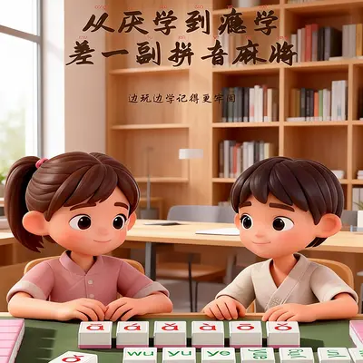 Chinese Pinyin Mahjong Educational Board Game for Children - 3