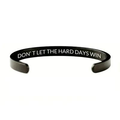 Stainless steel open bracelet, engraved design, multicolor - 3