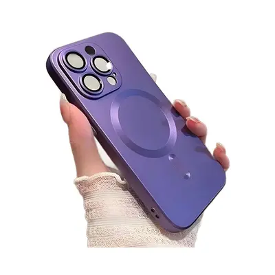 Magnetic Metallic Phone Case for iPhone 18 Pro Max, Matte Full Protection