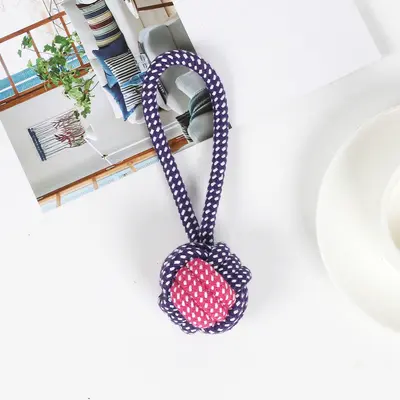 Bite-Resistant Knotted Cotton Rope Dog Toy - 10