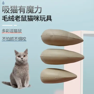 Peluş fare ve kedi oyuncağı, çiğneme fonksiyonlu - 1