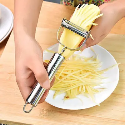 Stainless steel multi-functional vegetable peeler