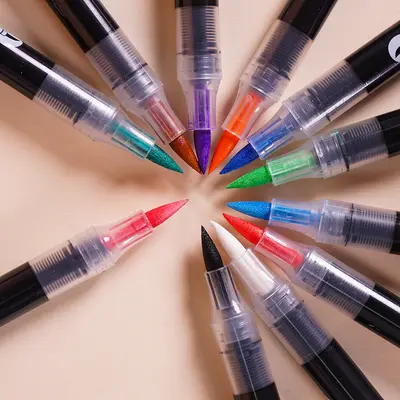 Grenzüberschreitender Bestseller Mini flüssiger Acrylmarker mit weicher Spitze, mischbar, Student, Kunstmalerei, DIY-Set