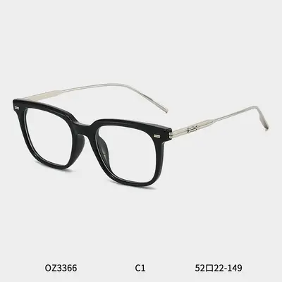 Square Blue Light Blocking Glasses for Men, Prescription Lenses Possible - 7