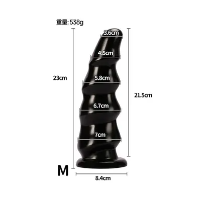 J107 dalgalı anal plug, kalın, erkek ve kadınlar için, yetişkin ürünü - 7
