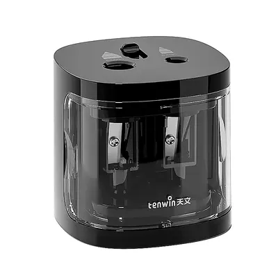 Electric Pencil Sharpener Dual Hole Thick and Thin, Battery Model 8319