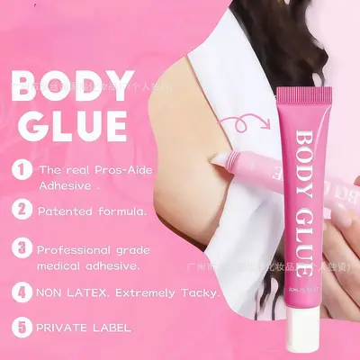 Uluslararası BODY GLUE Elbise Etek Kaydırmaz Kaymaz Doğal Uyum Hareket Etmez Vücut Tutkal