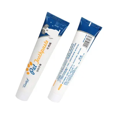 Pet single-use finger toothbrush and toothpaste set for dogs and cats